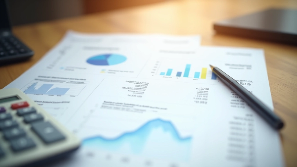 Detailed financial forecast spreadsheet with revenue trend lines and predictive model outputs